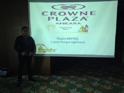 crowne plaza, ankara, Ümit yangın ve güvenlik sistemleri, sertifikalı yangın eğitimi,